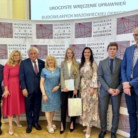 Delegacja GUNB na uroczystości wręczenia decyzji o nadaniu uprawnień budowlanych inżynierom z Mazowsza